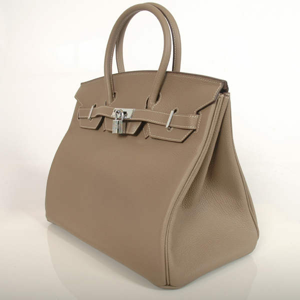 H35DGBJSS Hermes Birkin in pelle togo togo 35CM grigio scuro (argento)